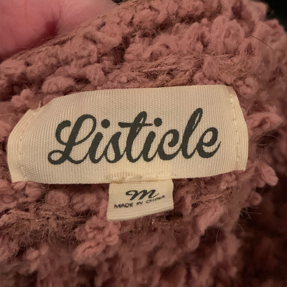 Listicle Ash Rose Cardigan Sweater - Picture 4 of 5